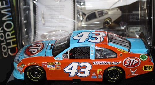 2011 AJ Allmendinger NASCAR Diecast 43 STP CWC 1:24 Action RCCA Elite Autographed Signed Color Chrome 1