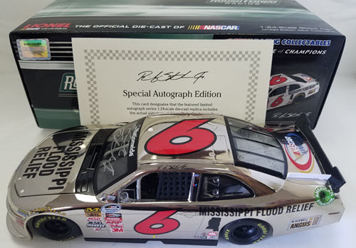 2011 Ricky Stenhouse NASCAR Diecast 6 Mississippi Flood Relief CWC 1:24 Lionel Action ARC Autographed Signed Nickel 1