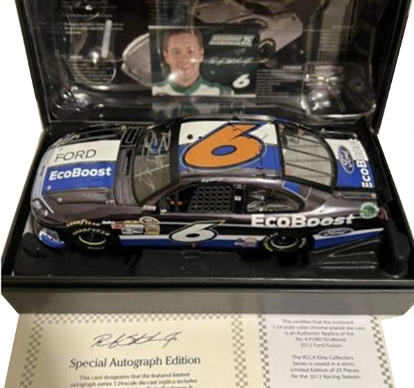 2012 Ricky Stenhouse NASCAR Diecast 6 Ford EcoBoost CWC 1:24 Lionel Action RCCA Elite Autographed Signed Color Chrome 2