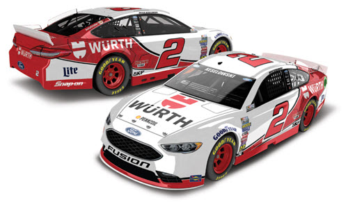 2017 Brad Keselowski NASCAR Diecast 2 Wurth 1:24 Lionel Action ARC Color Chrome 99