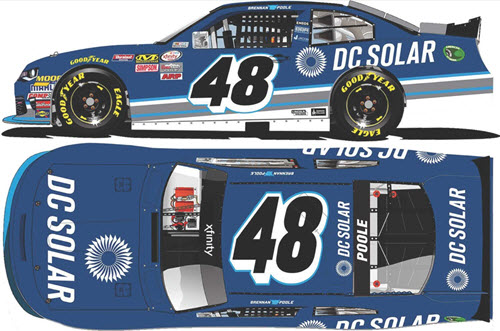 2017 Brennan Poole NASCAR Diecast 48 DC Solar 1:24 Lionel Action ARC 99