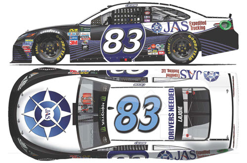 2017 Corie Lajoie NASCAR Diecast 83 JAS Expedited Trucking CWC 1:24 Lionel Action ARC 99