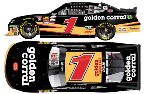 2017 Elliott Sadler NASCAR Diecast 1 Golden Corral 1:64 CWC Lionel Action ARC 99