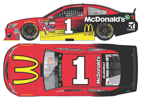 2017 Jamie McMurray NASCAR Diecast 1 McDonalds CWC 1:24 Lionel Action ARC 99