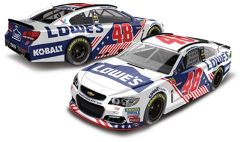 2017 Jimmie Johnson NASCAR Diecast 48 Lowes Patriotic Salute CWC 1:24 Lionel Action RCCA Elite 99