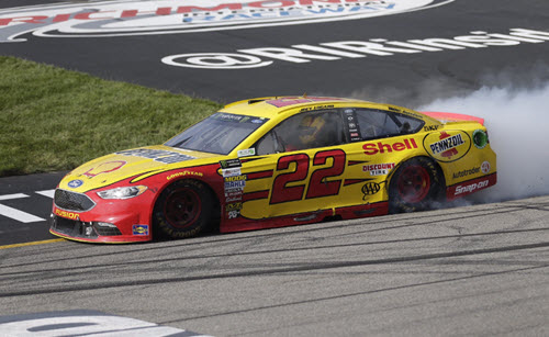 2017 Joey Logano NASCAR Diecast 22 Shell Pennzoil 300th Start Richmond Win Raced version CWC 1:24 Lionel Action RCCA Elite Color Chrome 99