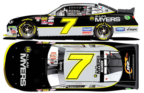 2017 Justin Allgaier NASCAR Diecast 7 Allan Myers 1:64 CWC Lionel Action ARC 99