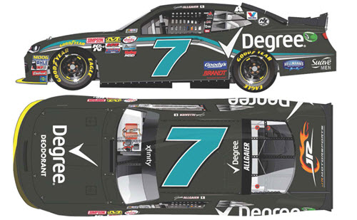 2017 Justin Allgaier NASCAR Diecast 7 Degree 1:64 CWC Lionel Action ARC 99