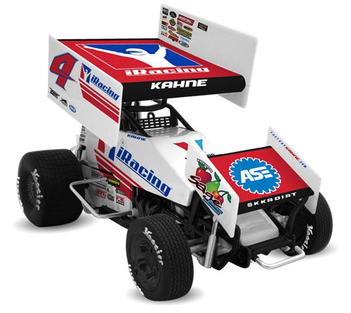 2017 Kasey Kahne WOO World Of Outlaws Diecast 4 iRacing Sprint Car 64 R&R 98