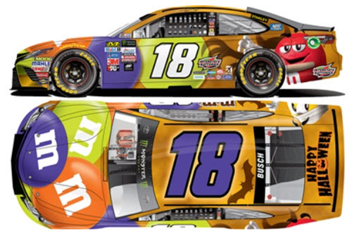 2017 Kyle Busch NASCAR Diecast 18 M&M M&Ms Halloween CWC 1:24 Lionel Action RCCA Elite 99