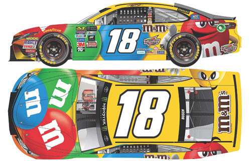 2017 Kyle Busch NASCAR Diecast 18 MnMs CWC 1:24 Lionel Action RCCA Elite Liquid Color 99