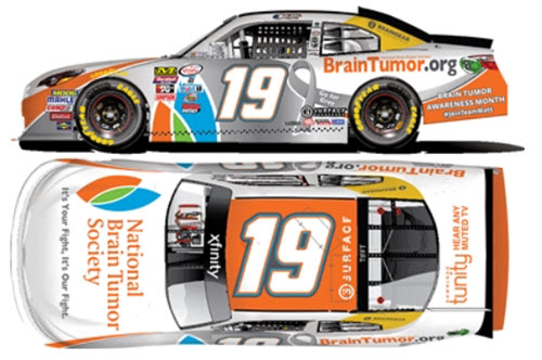 2017 Matt Tifft NASCAR Diecast 19 National Brain Tumor Society NBTS CWC 1:24 Lionel Action ARC 1