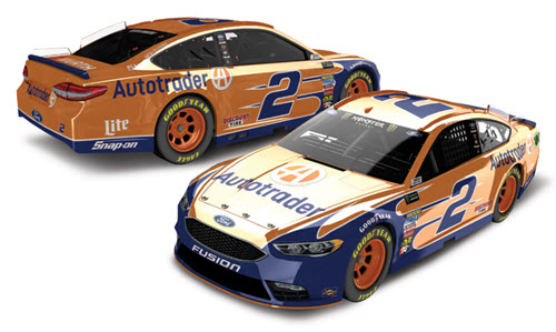 2018 Brad Keselowski NASCAR Diecast 2 Autotrader 1:24 Lionel Action RCCA Elite Liquid Color 98