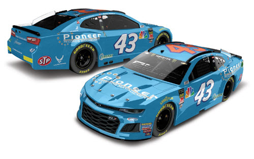 2018 Bubba Wallace NASCAR Diecast 43 Pioneer Records Management CWC 1:24 Lionel Action Rcca Elite Color Chrome 98