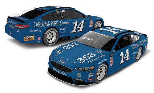 2018 Clint Bowyer NASCAR Diecast 14 Carolina Ford Darlington Throwback Retro CWC 1:64 Lionel Action ARC 99