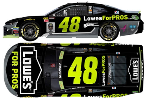 2018 Jimmie Johnson NASCAR Diecast 48 Lowes For Pros Maintenance Supply CWC 1:24 Lionel Action RCCA Elite 99