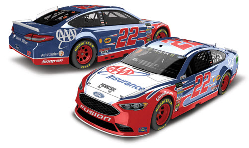 2018 Joey Logano NASCAR Diecast 22 AAA Insurance CWC 1:24 Lionel Action RCCA Elite Color Chrome 99