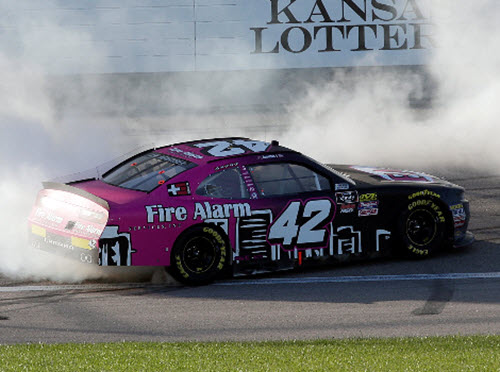 2018 John Hunter Nemechek NASCAR Diecast 42 Fire Alarm Kansas Win Raced Version CWC 1:24 Lionel Action ARC 99