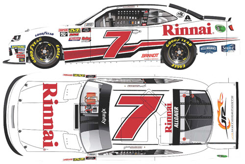 2018 Justin Allgaier NASCAR Diecast 7 Rinnai CWC 1:64 Lionel Action ARC 99