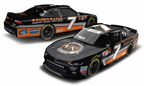 2018 Justin Allgaier NASCAR Diecast 7 Whisky River CWC 1:24 Lionel Action ARC Color Chrome 98