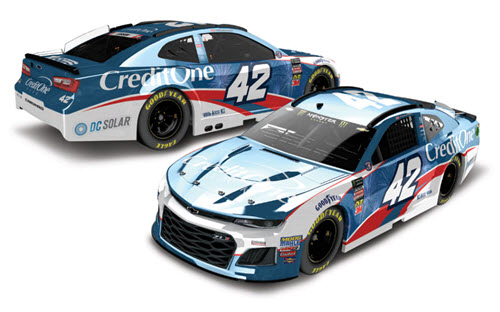 2018 Kyle Larson NASCAR Diecast 42 Credit One Bank Patriotic Stripes 1:24 CWC Lionel Action RCCA Elite Liquid Color 98