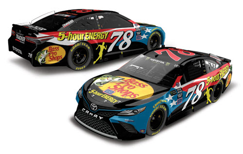 2018 Martin Truex Jr NASCAR Diecast 78 Bass Pro Patriotic American Salute CWC 1:24 Lionel Action ARC Color Chrome 99