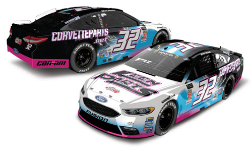 2018 Matt Dibenedetto NASCAR Diecast 32 Keen Corvette Parts Darlington Throwback CWC 1:24 Lionel Action ARC Color Chrome 99