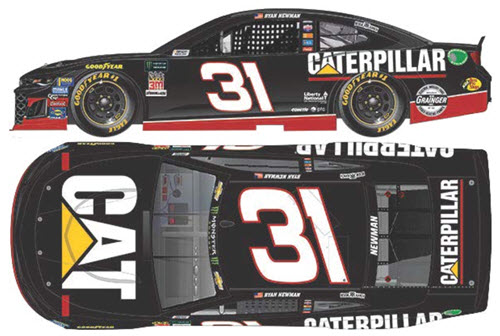 2018 Ryan Newman NASCAR Diecast 31 CAT Caterpillar Darlington Throwback Retro CWC 1:64 Lionel Action ARC 99