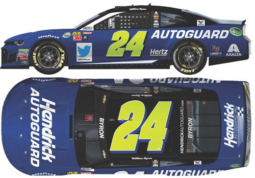 2018 William Byron NASCAR Diecast 24 Hendrick Autoguard CWC 1:24 Lionel Action RCCA Elite Liquid Color 99