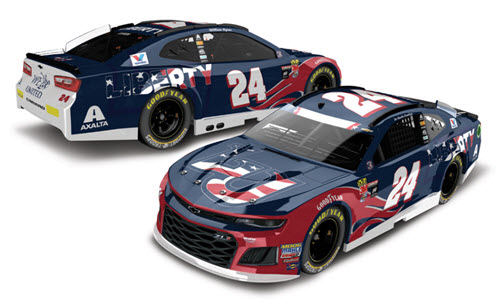2018 William Byron NASCAR Diecast 24 Liberty University Patriotic Salute CWC 1:64 Lionel Action ARC 99