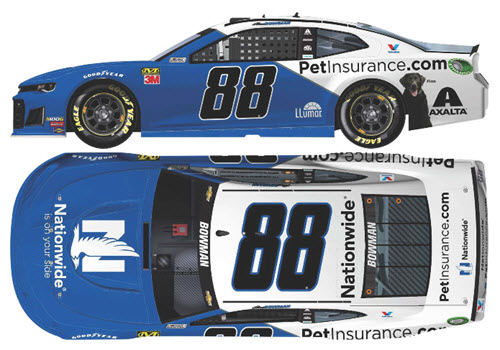 2019 Alex Bowman NASCAR Diecast 88 Nationwide Pet Insurance CWC 1:24 Lionel Action ARC 99