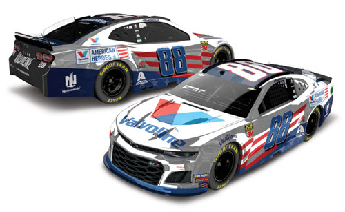 2019 Alex Bowman NASCAR Diecast 88 Valvoline Patriotic CWC 1:24 Lionel Action RCCA Elite Color Chrome 99
