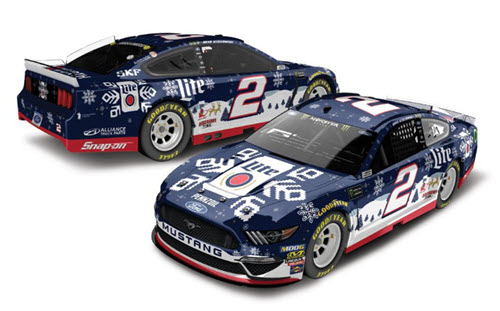2019 Brad Keselowski NASCAR Diecast 2 Miller Lite Holiday Sweater 1:64 Lionel Action ARC 98