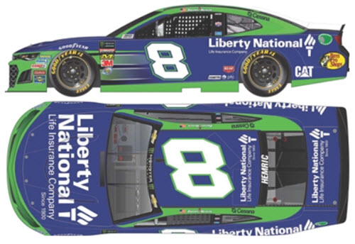 2019 Daniel Hemric NASCAR Diecast 8 Liberty National CWC 1:24 Lionel Action ARC 99