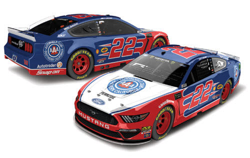 2019 Joey Logano NASCAR Diecast 22 AAA SoCal Auto Club Southern California CWC 1:24 Lionel Action ARC Color Chrome 98