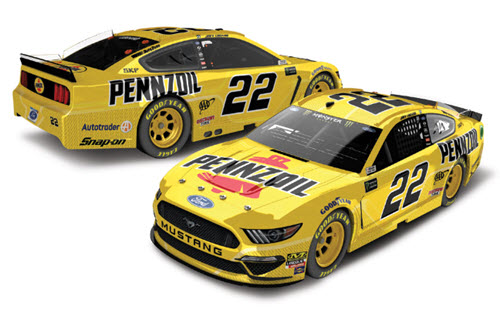 2019 Joey Logano NASCAR Diecast 22 Pennzoil CWC 1:24 Lionel Action ARC Color Chrome 98