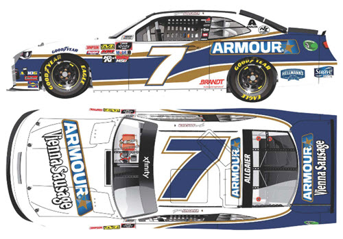 2019 Justin Allgaier NASCAR Diecast 7 Armour CWC 1:24 Lionel Action ARC 99