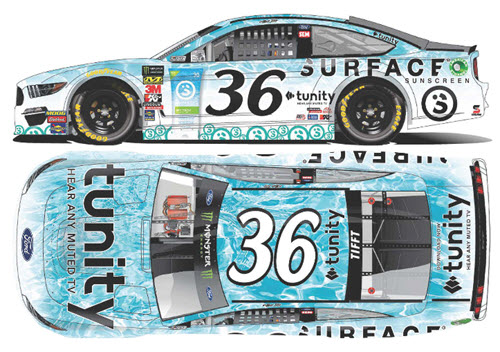 2019 Matt Tifft NASCAR Diecast 36 Tunity Surface CWC 1:24 Lionel Action ARC Autographed 99