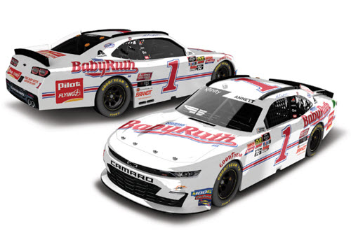 2019 Michael Annett NASCAR Diecast 1 Baby Ruth Darlington Retro Throwback CWC 1:24 Lionel Action ARC Color Chrome 99
