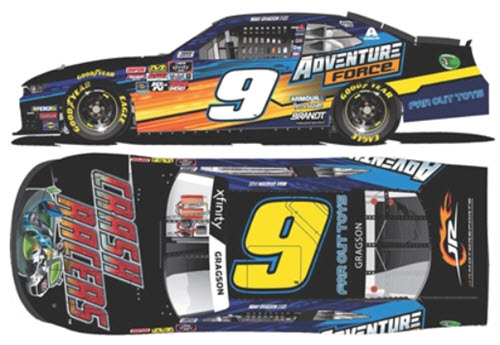 2019 Noah Gragson NASCAR Diecast 9 Adventure Force Crash Racers 1:64 Lionel Action ARC 99