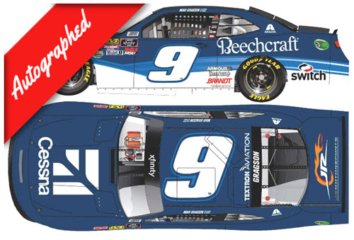 2019 Noah Gragson NASCAR Diecast 9 Cessna 1:24 Lionel Action ARC Autographed 99