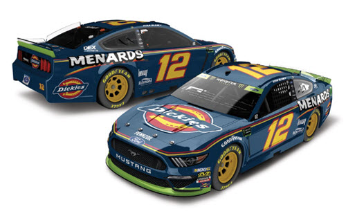 2019 Ryan Blaney NASCAR Diecast 12 Dickies CWC 1:24 Lionel Action ARC Color Chrome Autographed 98