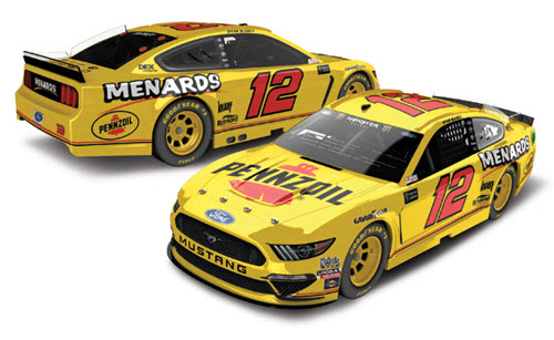 2019 Ryan Blaney NASCAR Diecast 12 Pennzoil Menards Darlington Retro Throwback CWC 1:64 Lionel Action ARC 99