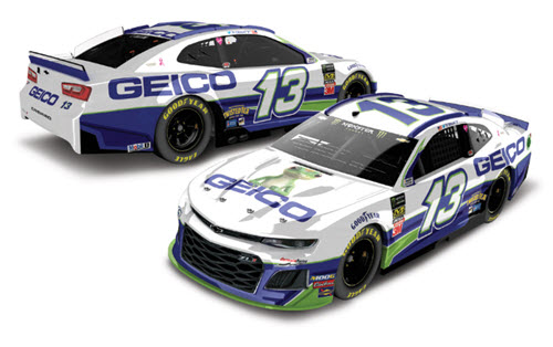 2019 Ty Dillon NASCAR Diecast 13 Geico CWC 1:24 Lionel Action RCCA Elite Color Chrome 99