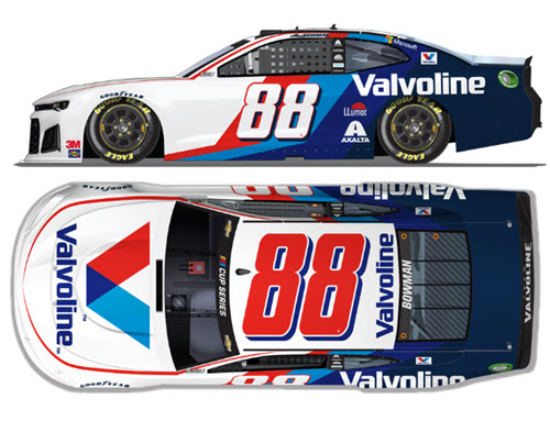 2020 Alex Bowman NASCAR Diecast 88 Valvoline CWC 1:24 Lionel Action ARC Color Chrome Autographed 99
