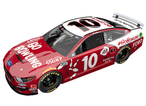 2020 Aric Almorola NASCAR Diecast 10 Go Bowling Darlington Throwback CWC 1:24 Lionel Action ARC Color Chrome 99