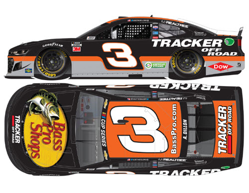 2020 Austin Dillon NASCAR Diecast 3 Bass Pro Tracker Off Road CWC 1:24 Lionel Action ARC Color Chrome 99