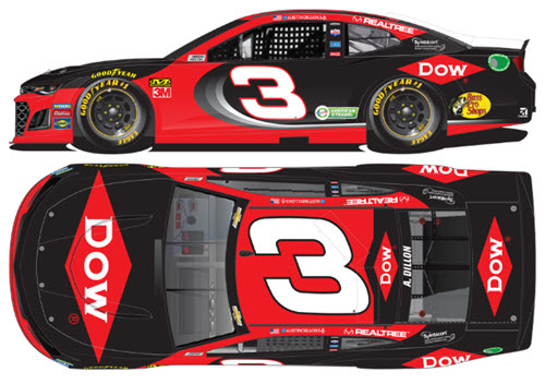 2020 Austin Dillon NASCAR Diecast 3 Dow Chemical CWC 1:24 Lionel Action RCCA Elite 99