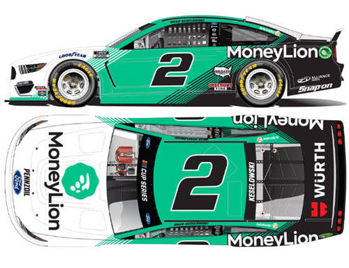 2020 Brad Keselowski NASCAR Diecast 2 MoneyLion Money Lion 1:24 Lionel Action ARC 99