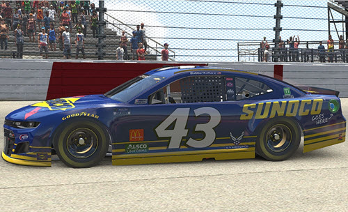 2020 Bubba Wallace NASCAR Diecast 43 Sunoco iRacing CWC 1:24 Lionel Action RCCA Elite Color Chrome 99